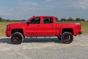 Chevrolet Silverado 3500 HD Side Window Deflectors - Rough Country - In Channel Rain Guard - '15-'19 Chevrolet Silverado 3500 HD Side Window Deflectors - Rough Country - In Channel Rain Guard - '15-'19